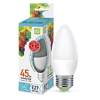 Лампа светодиодная ASD Standart С37 Свеча E27 220В 5Вт 450Лм 4000К 37х104мм картинка 